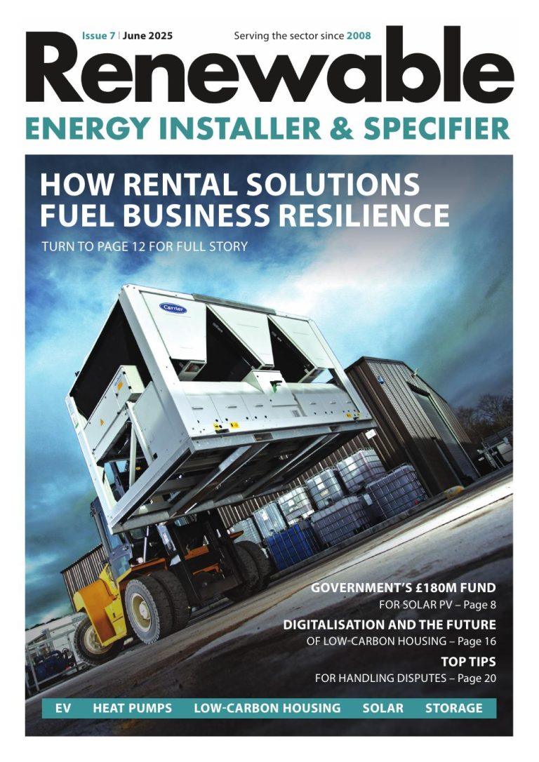 Cover of the June 2025 issue of Heat Pumps & Renewables