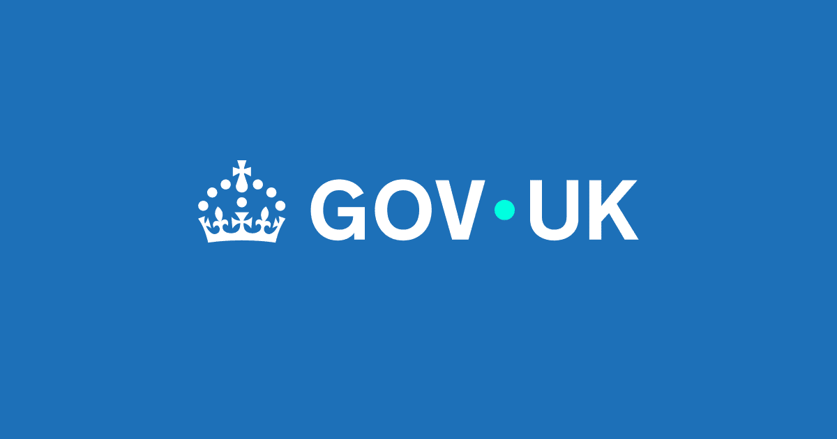 GOV.UK logo.